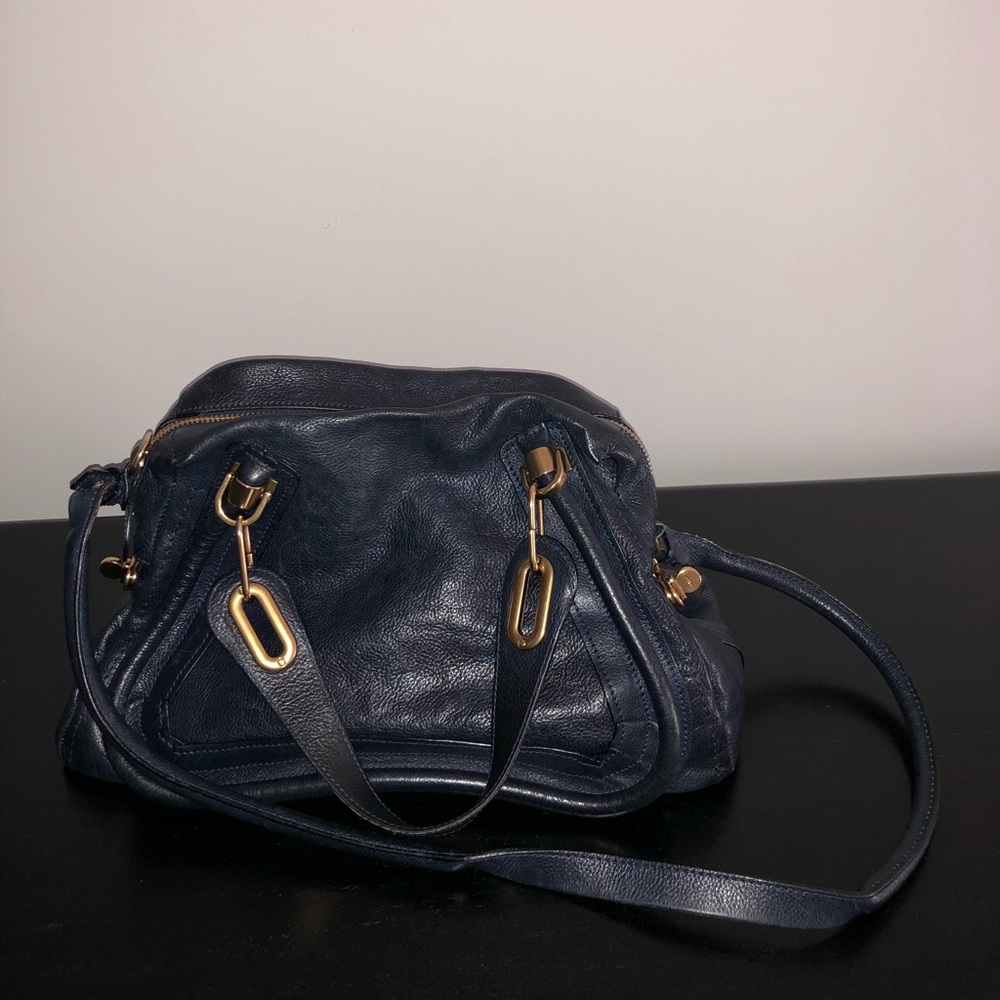 Chloe’ Paraty navy bag *Authentic*